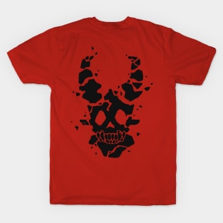 Exploding Demon - Printed on Back T-Shirt